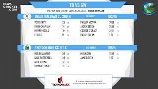 Mid Essex Cricket League  Third Division  Theydon Bois CC 1st XI v Great Waltham CC 2nd XI [upl. by Hasina]