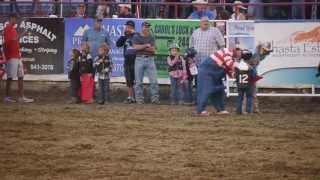 Destiny Mutton Bustin in the Redding Rodeo 2013 [upl. by Liuka343]