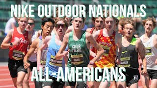 Becoming AllAmericans at Nike Outdoor Nationals  Championship 5k and Steeplechase Part 1 [upl. by Atikahs]