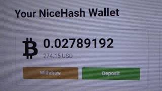 Nicehash Mining BTC Payout [upl. by Parke]