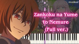 Kaifuku Jutsushi no Yarinaoshi OP  Zankoku na Yume to Nemure Full ver Piano Arrangement [upl. by Kcira]