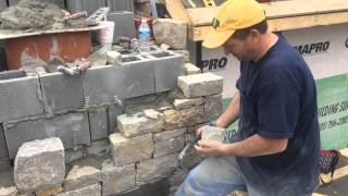 Master Stone Masons fireplace stonework rockwork [upl. by Filbert889]