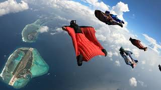 Wingsuit Flying over the Maldives Islands [upl. by Shriver725]