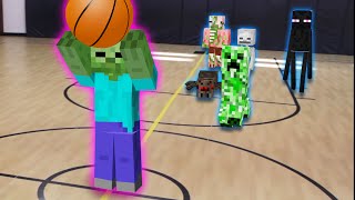 Monster School Top 5 Minecraft Animations  Soccer  Farming  Basketball  Racing  Baseball [upl. by Aroc]