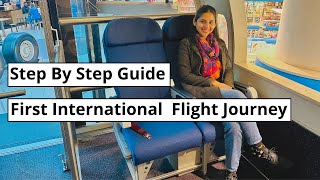 First Time International Flight Journey Tips How To Travel In Flight First Time  Tips In Hindi [upl. by Salohcim]