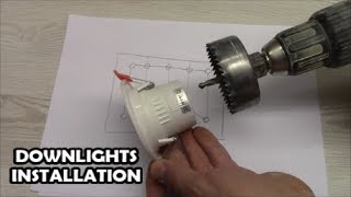 How to install downlights LED spotlight wiring How to wire LED down light [upl. by Iborian660]