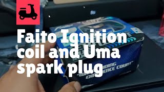 Faito ignition coil with Uma iridium and Brisk spark plug review [upl. by Arvo]