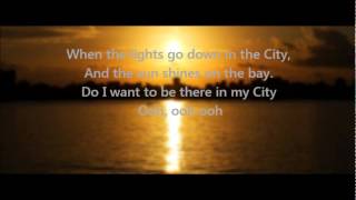 Journey  Lights Go Down In the City w Lyrics [upl. by Dnalram]