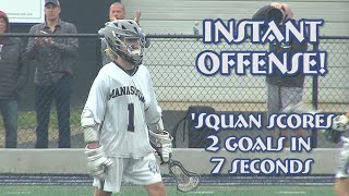 Manasquan 15 Moorestown 1  HS Boys Lacrosse  Owen McCusker 5 goals [upl. by Enaht659]