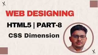 HTML5 Tutorial  CSS Dimension Part 8 [upl. by Mientao606]