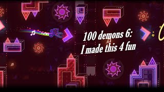 Beating 100 demons  6 I made this 4 fun [upl. by Jenette507]