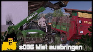 LS22 OBERSCHWABEN LP 036  Mist ausbringen  Realismus Selbstversuch [upl. by Nairad]