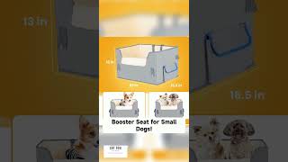 Pet Travel Carrier Bed for Car with Adjustable Straps Pet Car Booster Seat for Small Dogs Cats [upl. by Neffets]