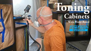 Toning Cabinets with Water Based Renner Wood Coatings [upl. by Imled]