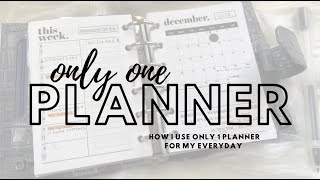 How To Use Only One Planner For Your Everyday Carry  Plan With Bee [upl. by Barnes]