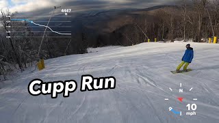 Snowshoe western territory Cupp Run top to bottom with speed and elevation [upl. by Trager290]