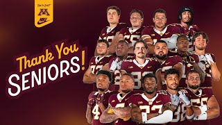 Thank You Gopher Football Seniors [upl. by Nyrak]