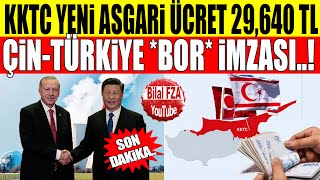 Kıbrısta yeni asgari ücret 29640 TL oldu  BOR İÇİN İMZALAR ATILDI [upl. by Paryavi]