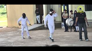 Fencing sports demonstration  Aura Global Schools Perinthalmanna [upl. by Alidia]