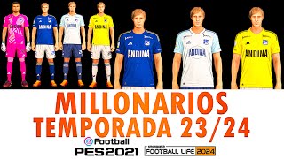 KIT MILLONARIOS PES 2021 amp SPFL 24  KIT MILLONARIOS ACTUALIZADO A 2024  SIDER [upl. by Karee]