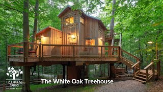 The White Oak Treehouse  Hocking Hills Treehouse Cabins [upl. by Nosnevets]