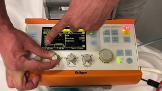 Oxylog 3000  Basic Ventilator settings [upl. by Brandenburg]