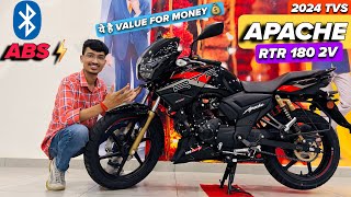 2024 TVS Apache RTR 180 2V Detailed Review  Apaches RTR 180 Onroad Price Mileage and Features tvs [upl. by Alra]