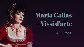 Maria Callas  Vissi darte Lyric Video [upl. by Ahsiad724]