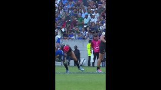 HUGE hit from Gabin Villiere leads to RC Toulon try 🤯 [upl. by Ahsart]