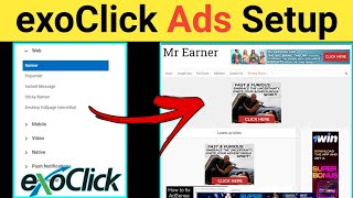 ExoClick Ad Setup  ExoClick MI Ads Setup  ExoClick MI Approval  Earn Money From MI [upl. by Nala]