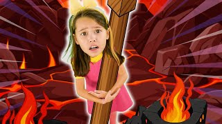 Floor is Lava Song  The Lava Dance More  Hokie Pokie Kids Videos [upl. by Arim783]