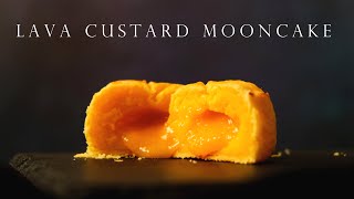 〈中秋節快樂〉爆醬流心奶黃月餅 簡易快速版┃Lava Custard Mooncake [upl. by Pattani]