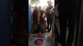 Swagat bahu apka 💌❤️ bahu welcome song welcomesong bridalhomeentry trendingshorts shorts [upl. by Ane]