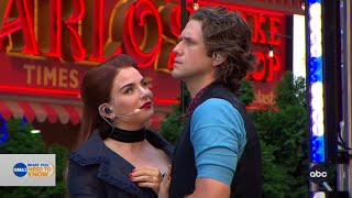 JoJo and Aaron Tveit perform Come What May from Moulin Rouge The Musical on Good Morning America [upl. by Ardnuassak844]