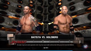 WWE 2K23 Batista vs Goldberg [upl. by Perlie844]