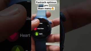 Fastrack optimus pro 🤔 All menu explanation •short video • new video bestwatch techpokeshorts [upl. by Ayerdna]