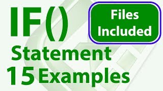 15 IF Statement Examples in Excel  Simple to Advanced  Workbook Included [upl. by Barabbas785]