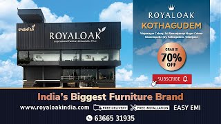 From Sofas to Statements A Tour of Royaloak Furniture Kothagudem [upl. by Yrhcaz]