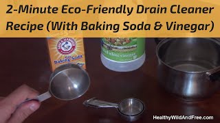 How To Unclog A Drain Using Baking Soda amp Vinegar [upl. by Ariek271]