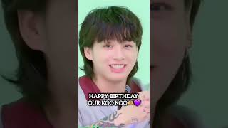 Happy birthday kookie 💜🎂🎊🎉🥳 jungkook btsjk btsjungkookbirthday jungkookbirthday [upl. by Ahseinad]