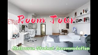 The Cheap Student Accommodation In Melbourne  Realm Caulfield Room Tour [upl. by Peppard]