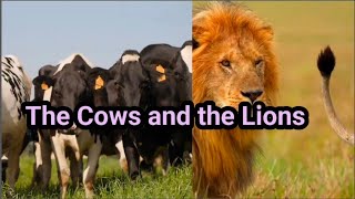 The Cows and the Lions  Moral story for kids in English [upl. by Asselim]