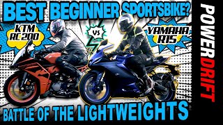 Yamaha R15 V4 vs KTM RC200  Which Is Better in the City  Comparison Review  PowerDrift [upl. by Dalli886]