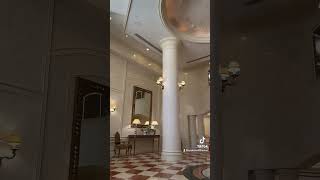 Venetian Plaster on high accent ceiling of the Turburry Village pure elegance for a lobby Exotic [upl. by Anemij]