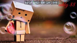 Lagu dusun SABAHAN BIARLAH JANDA i dont care  lirik [upl. by Waverly341]