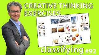 Creative Thinking Exercises  Classifying 92 [upl. by Erida197]