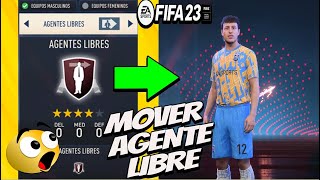 Como PONER a mi JUGADOR CREADO como AGENTE LIBRE FIFA 23 [upl. by Seabury]