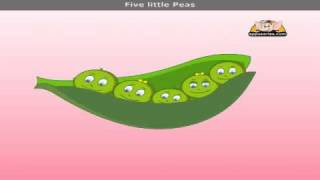 Five Little Peas with Lyrics  Nursery Rhyme [upl. by Heger]