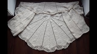 Como hacer una chaqueta a crochet en redondo muy fácil y rápida [upl. by Ninaj]