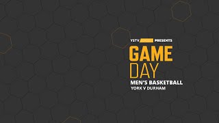 Basketball Mens 1st  York VS Durham  Game Day 2024 [upl. by Eba]